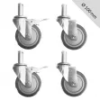 Roulettes pivotantes 100 mm
