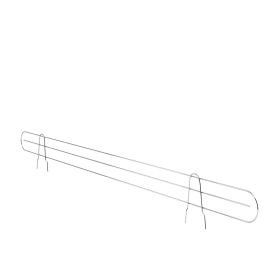 Bordure frontale / postérieure en acier chromé